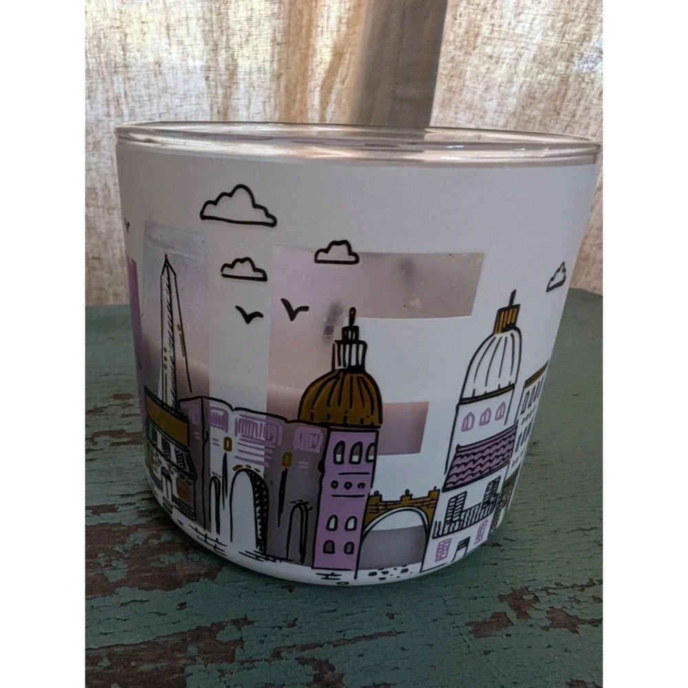 Bath & Body Works ROME PIZZERIA 3-Wick Large Candle‎ 14.5 Oz Over Half Full